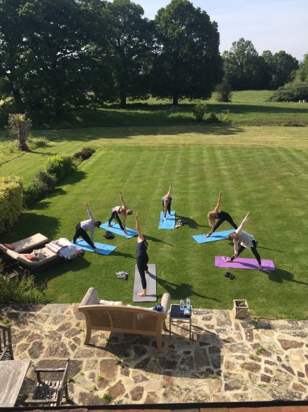 Yoga on the lawn 2